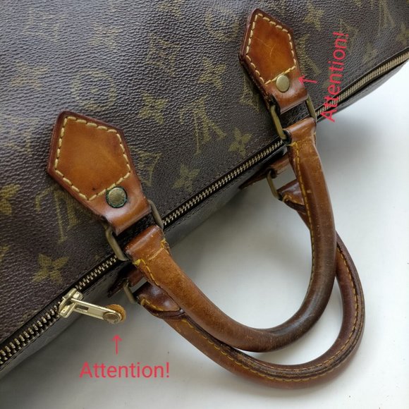 Auth Louis Vuitton Speedy 40 Satchel #36336L14 - Picture 4 of 9